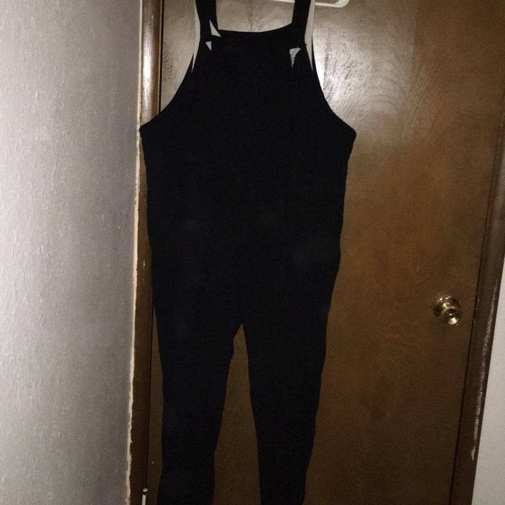 Black overalls